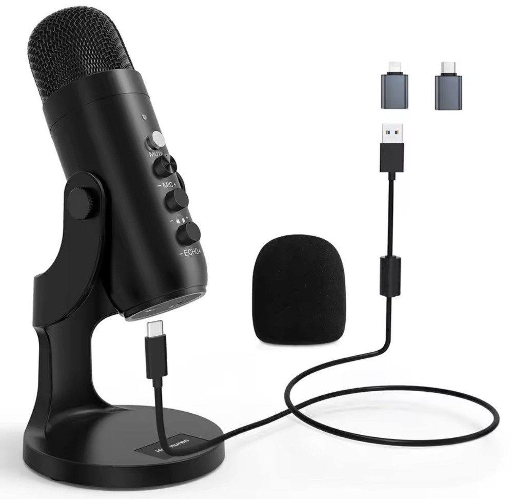 USB Microphone for PC Mac Gaming Recording Stream Podcast, Computer CondenserMC
