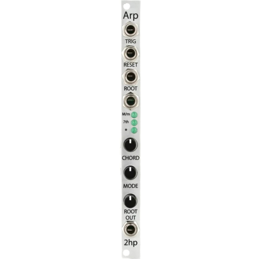 2hp Arp Arpeggiator Eurorack Synth Module, Silver