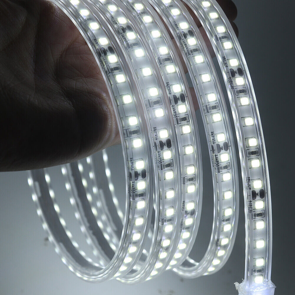 1m-20m 12V 24V 2835 LED Strip Flexible Rope IP68 Waterproof Lamp Outdoor Lights