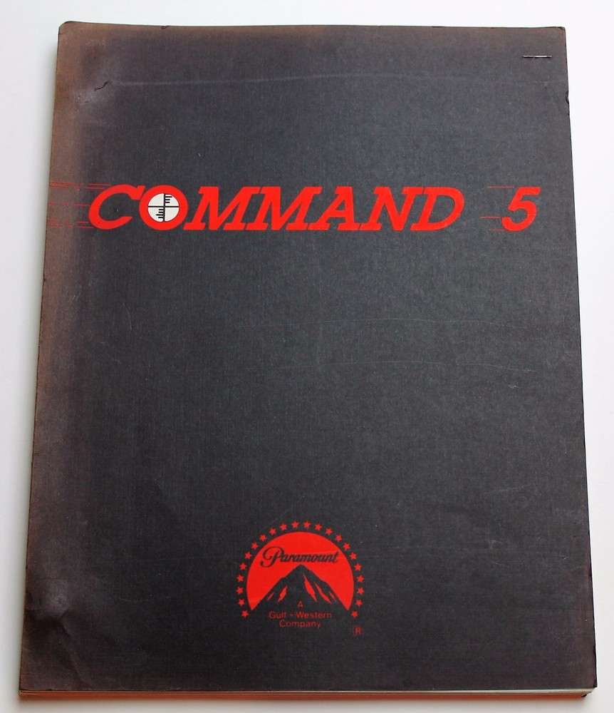 COMMAND 5 / Anthony Spinner 1983 Screenplay, Wings Hauser & John Matuszak