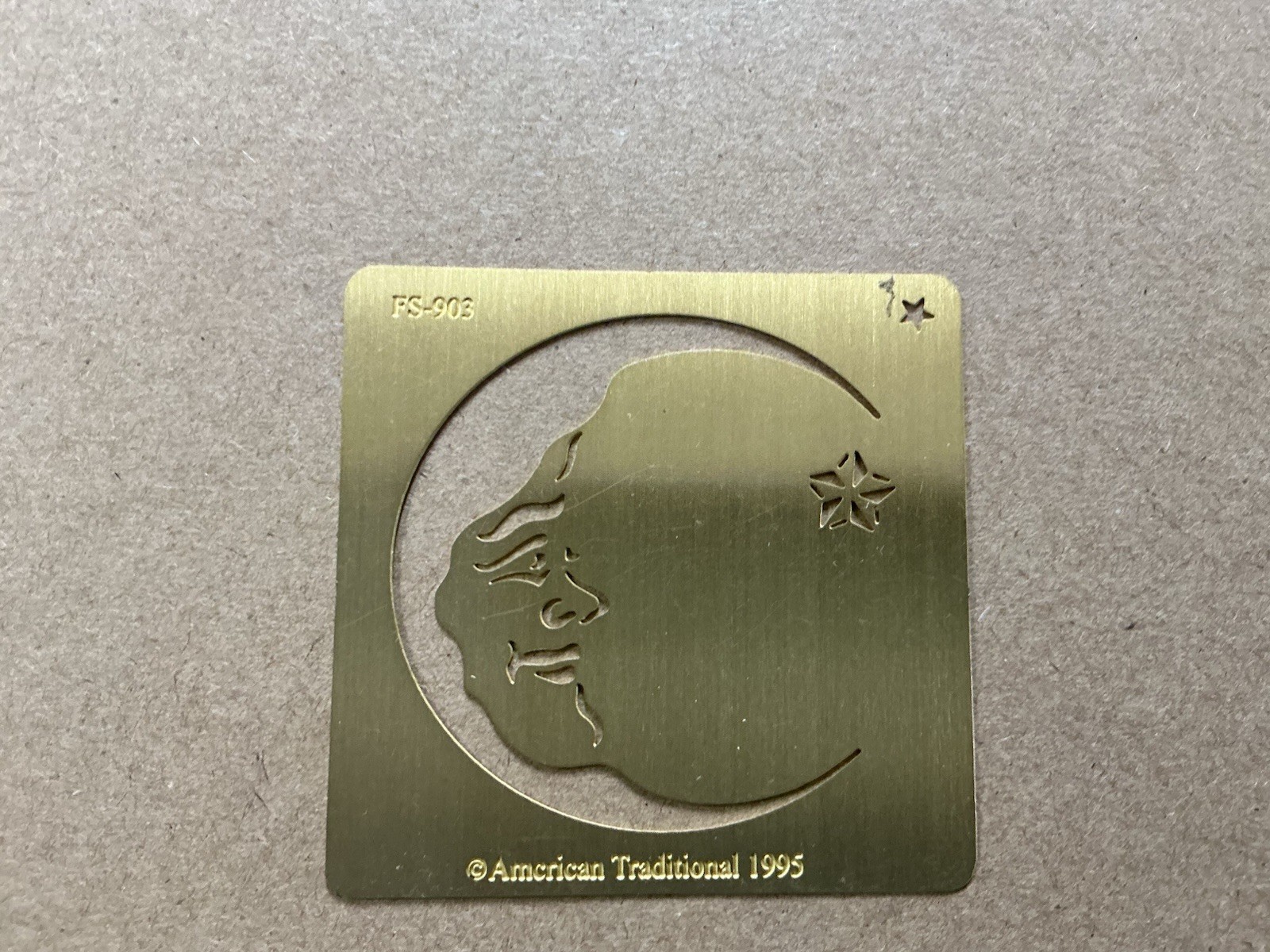 Vintage Scrapbook Light Box 8 Brass Stencils Tool-Wedding Baby Alphabet & More