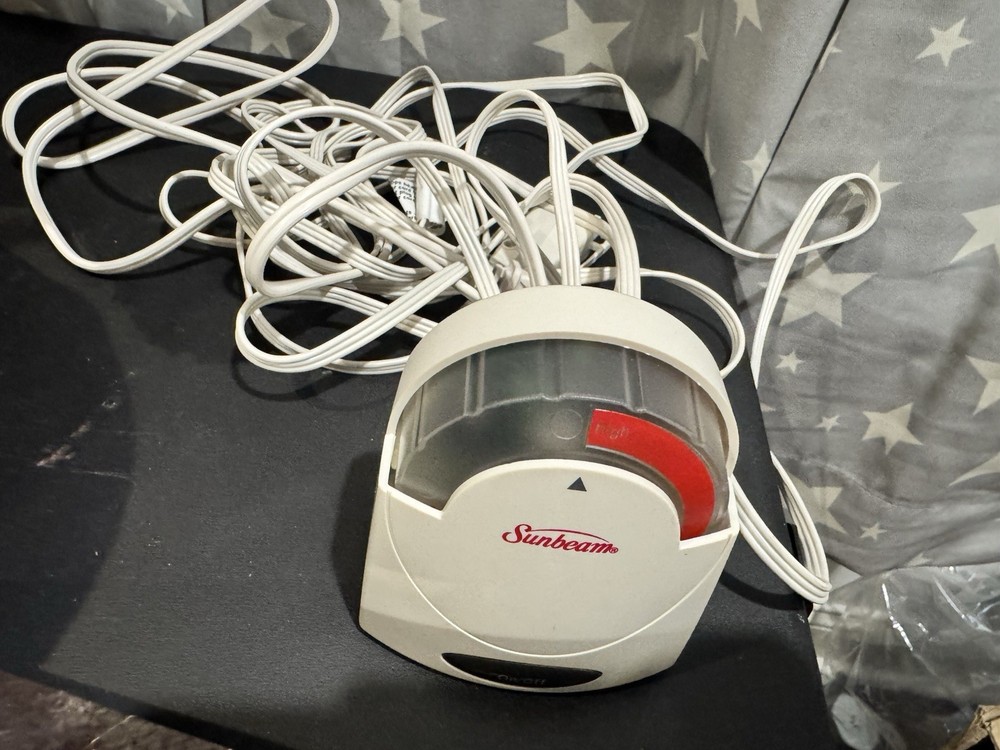 Sunbeam Bed Sheet Clip Controller White Plastic Adjustable Heat On/Off Switch