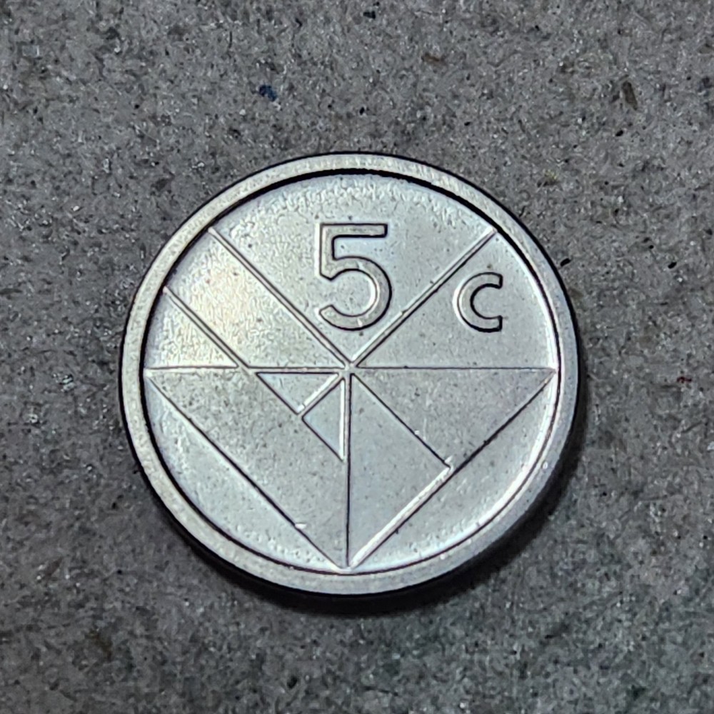 ARUBA 🇦🇼 FIVE (5) CENTS COIN 2016