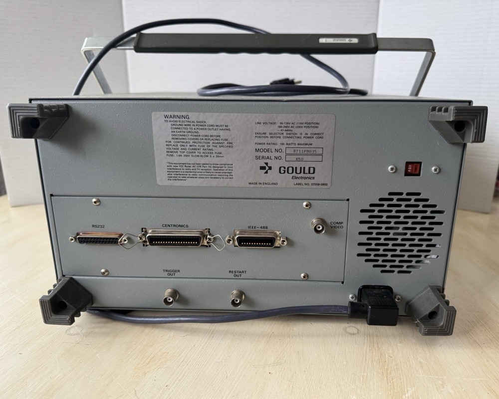 Gould K-50 Logic Analyzer Model 8711FB035 General Purpose Powers On (Untested)