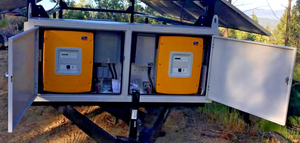 DC Solar Master Control Cabinet - Mobile Solar Generator - EXCELLENT Condition