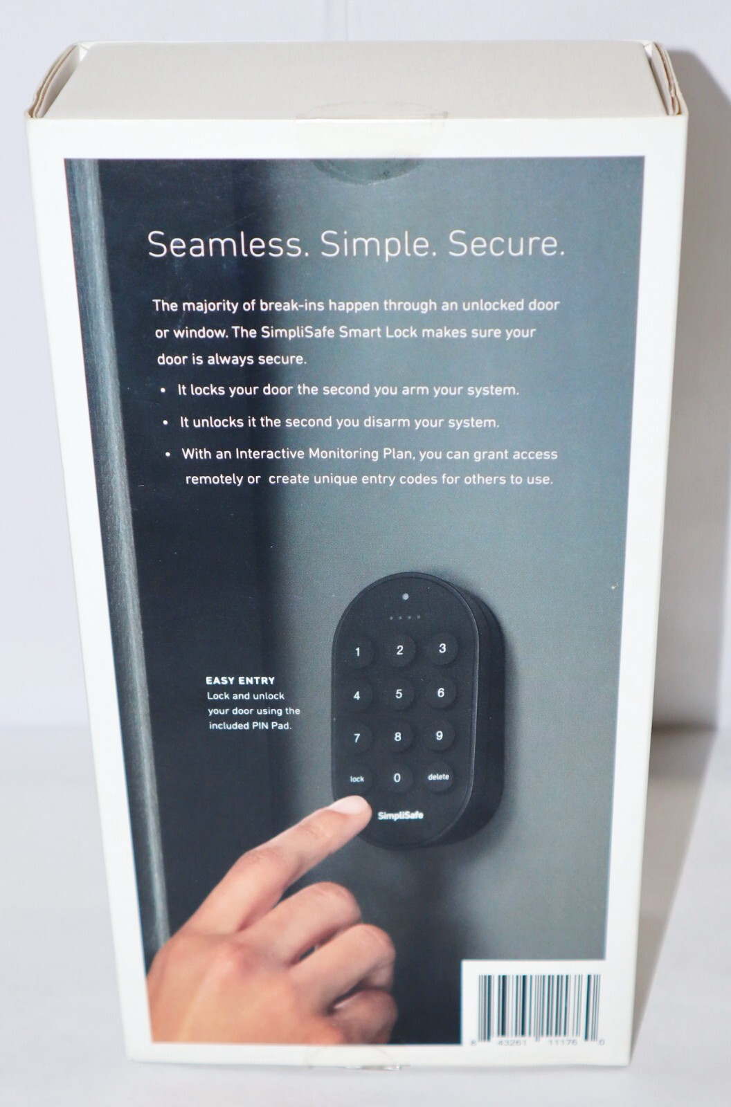 NEW! LATEST SimpliSafe SS3-LK-WW Smart Door Deadbolt Lock White W/ PIN Pad (O2)