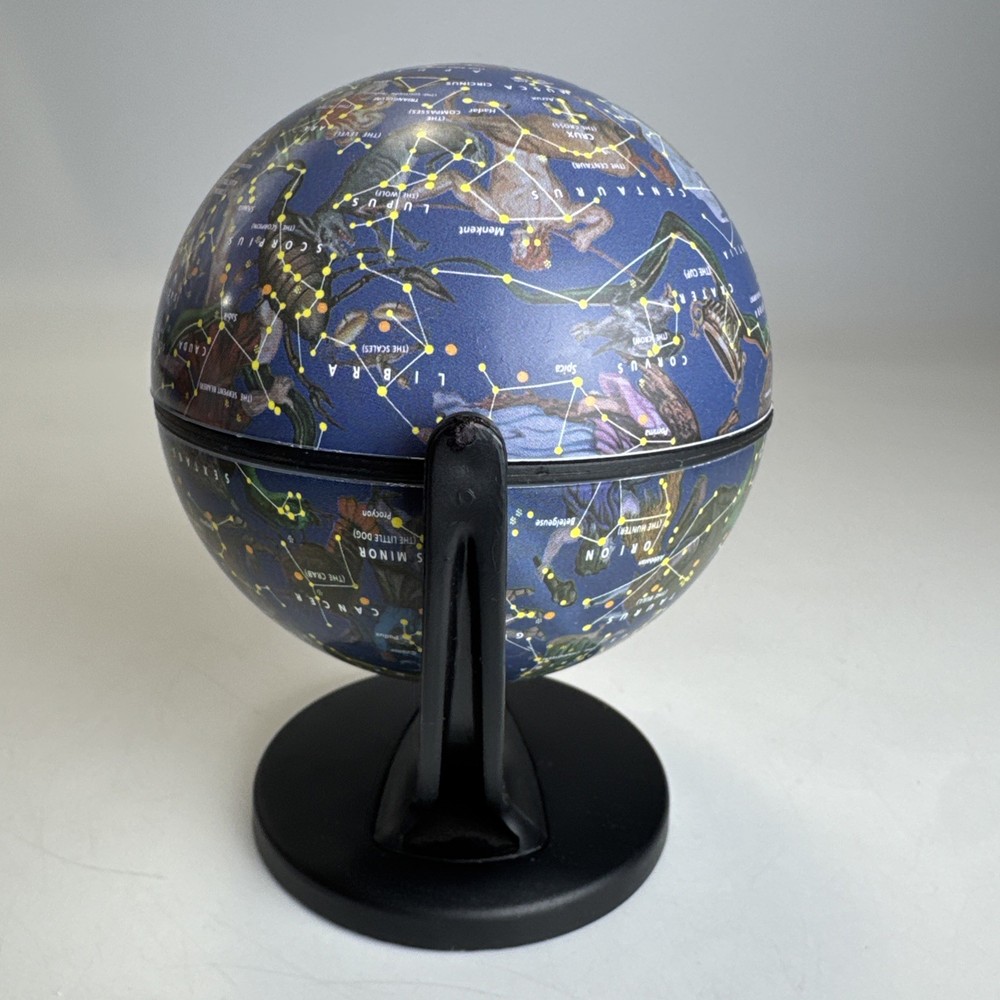 Wonder Globe Constellation 4.3 Inch Desktop World Globe Replogle 2001 Celestial