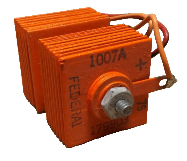 Federal selenium rectifier 1007A year 1953 working 179903