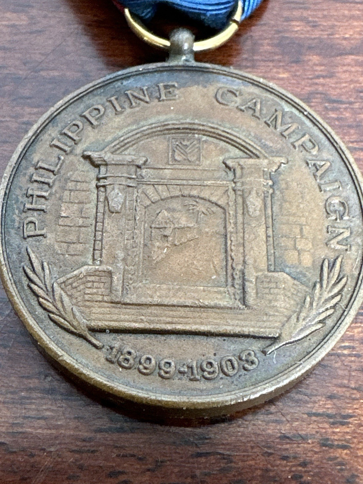 VINTAGE US Navy Philippine Campaign 1899-1903 Medal Earlier Strike And Broach