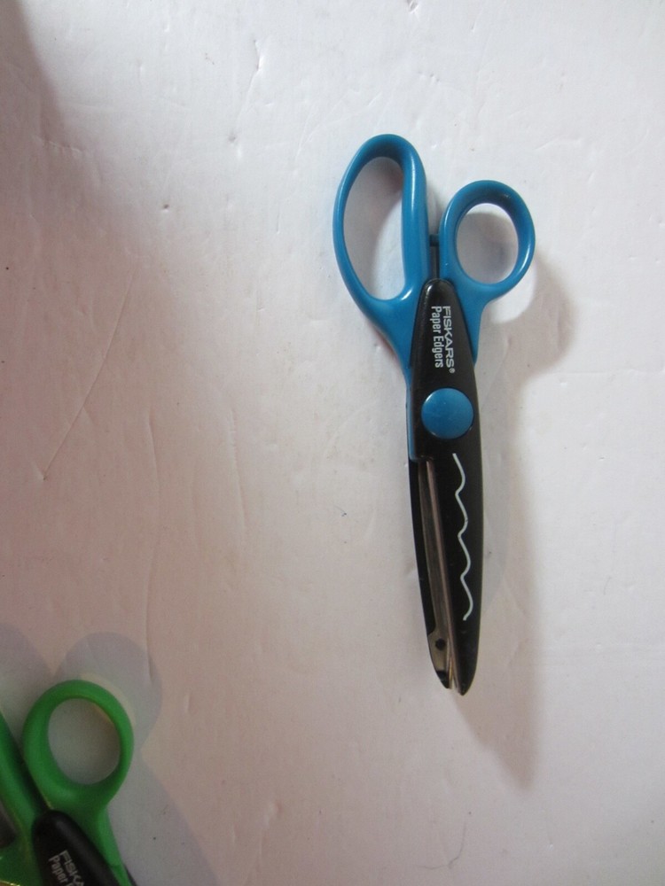 Fiskars Page Edgers- 8 Different Pairs- Work Well-(A77A4)