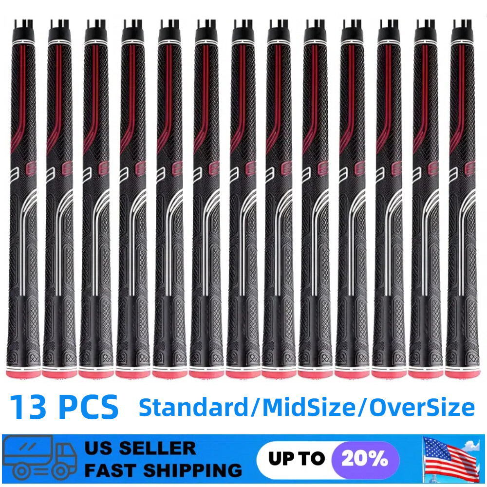 13 Pcs Red New CP2 Pro Wrap Grip Golf Club Grip Golf Grip Anti-Slip Rubber Grip