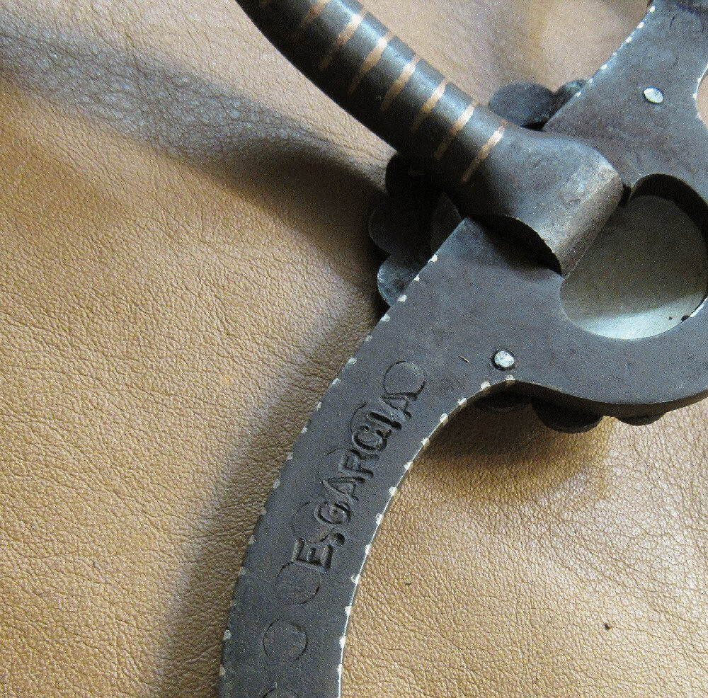 E Garcia Brown Berry Concho Shank Snaffle Bit