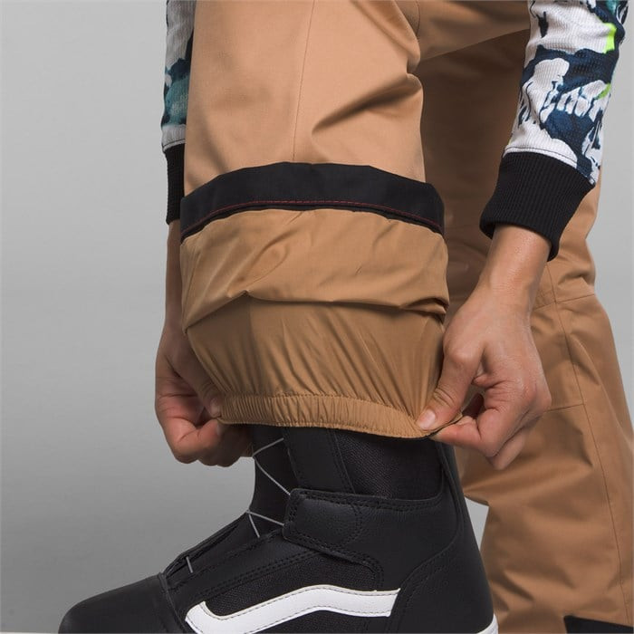NWT GIRLS KIDS NORTH FACE FREEDOM WATERPROOF INSULATED PANTS - ALMOND BROWN