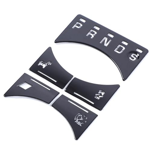 Central Control Gear Shift Button Sticker Compatible with Jaguar XJ 2010 Black
