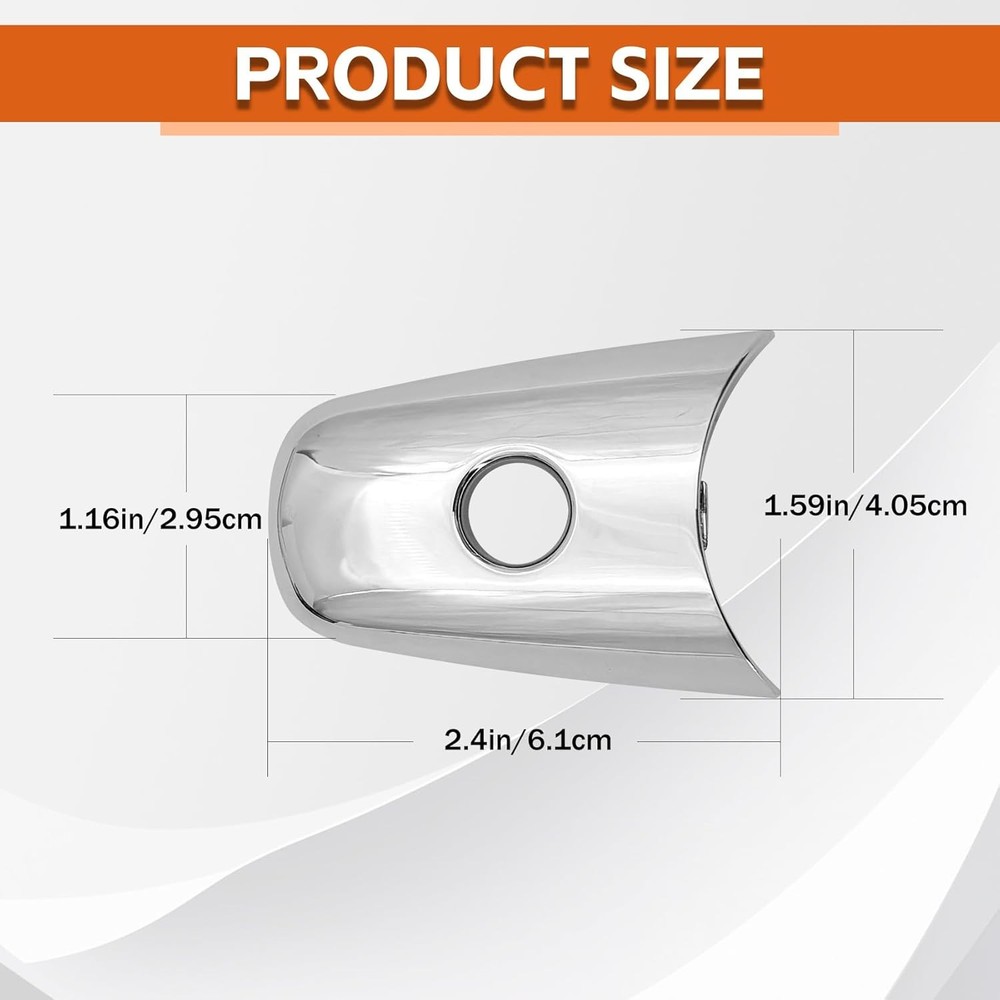Exterior Door Handle with Keyhole, Compatible with 2014-2019 Models, Replacing O