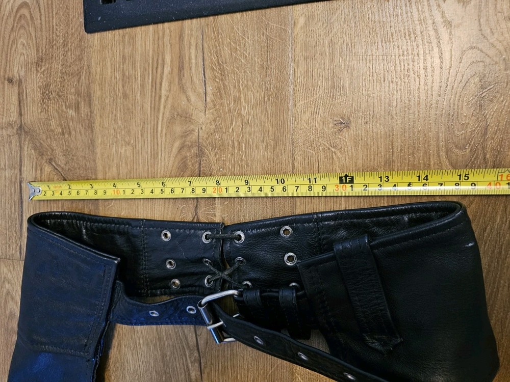 Interstate Leather Chaps Size XXS Adjustable Waist