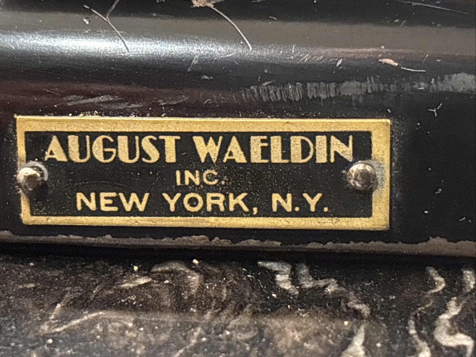 Bausch&Lomb Pat Jan 5,1915 August Waeldin Optical Microscope W/Wooden Case & Key