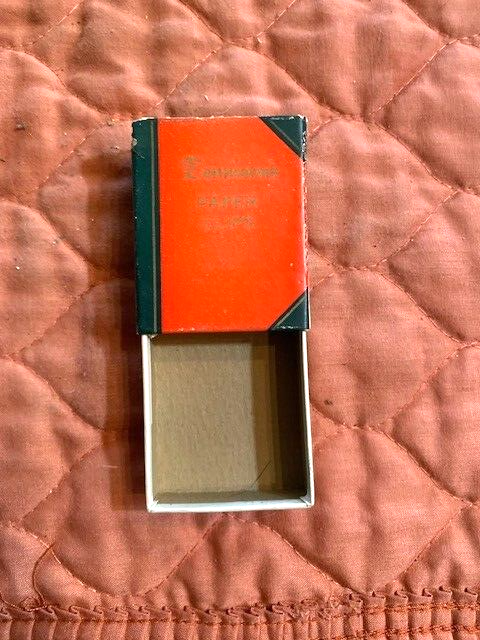 Vintage Dennison's Paper Clips Empty Box