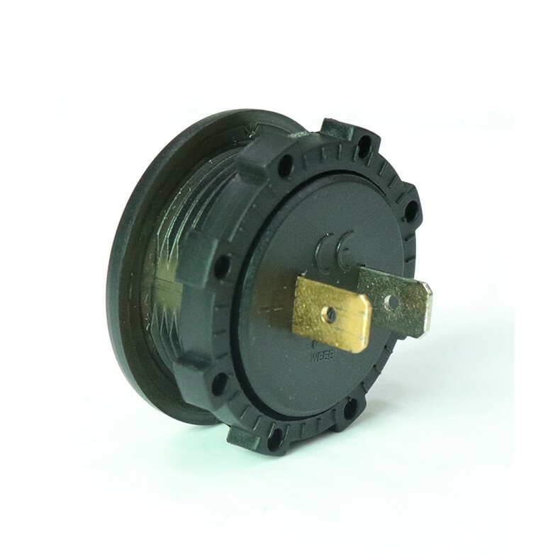 Panel Mount Digital Volt Meter, Blue LED DVM w/Graphic Display, 12 VDC