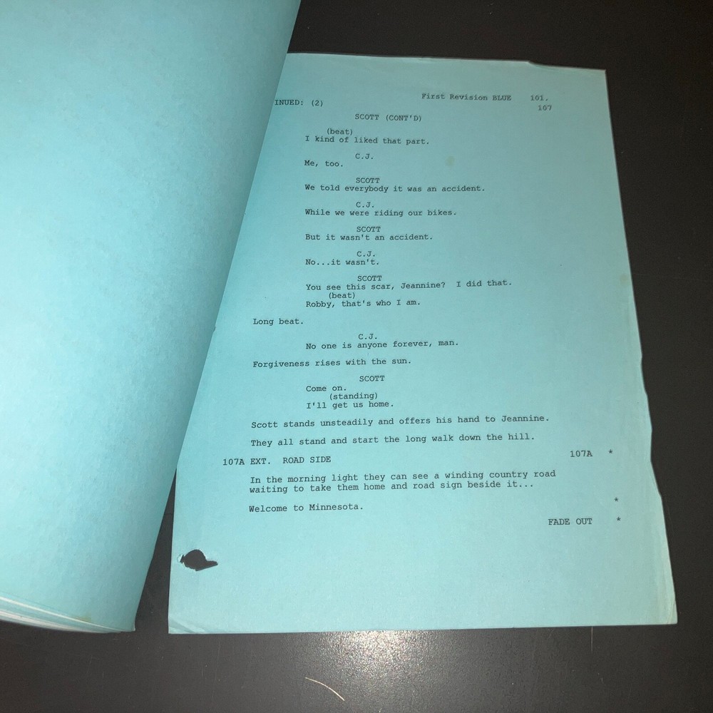 BLACK CADILLAC (12/10/01) Numbered Shooting Draft + Notes + Schedule + COA!