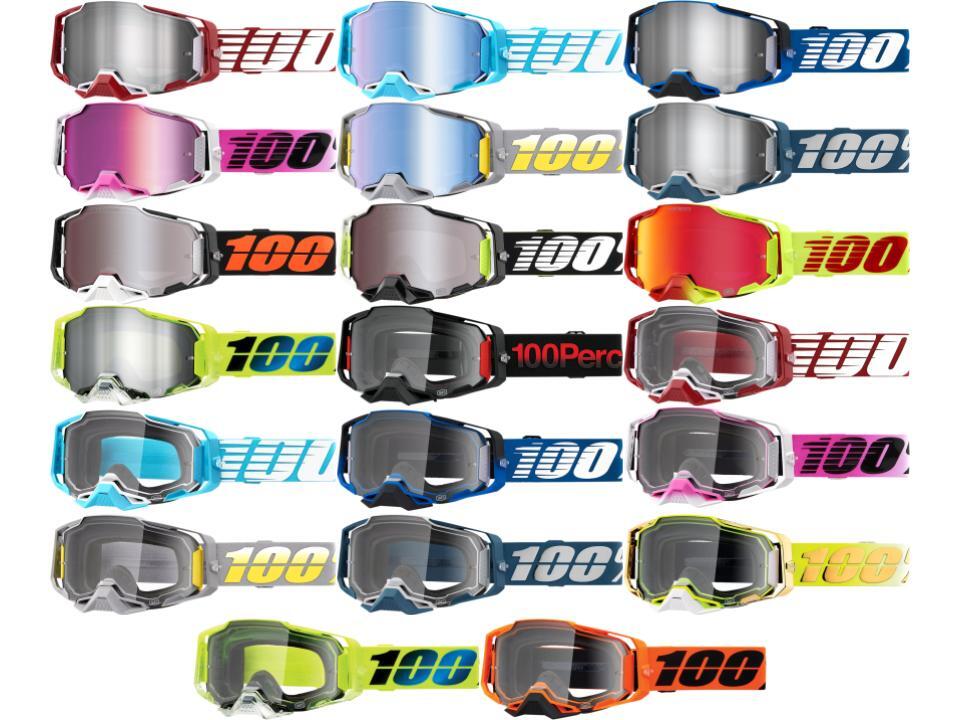 100% Armega Goggles Closeout Colors Adult Motocross Offroad MX/ATV/UTV Dirt Bike