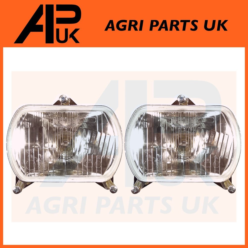 Pair Headlight Headlamp Front Light Lamp for Class Eicher Kubota Renault Tractor