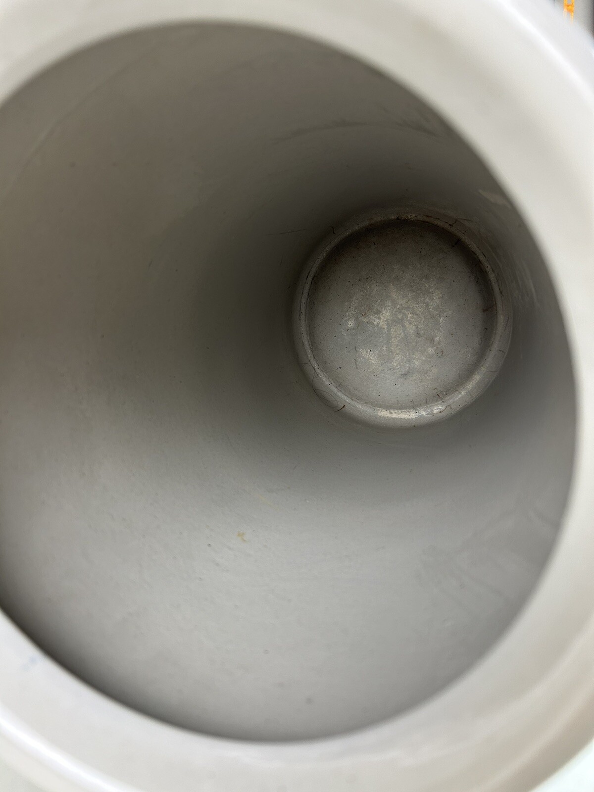 Vintage Ceramic Umbrella Stand 18” Asian Design Floral Birds Flowers