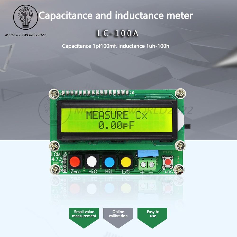 Digital LC100-A LCD High Precision Inductance Capacitance L/C Meter Tester