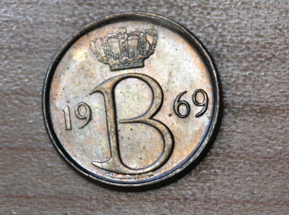 1969 Belgium 25 Centimes French text