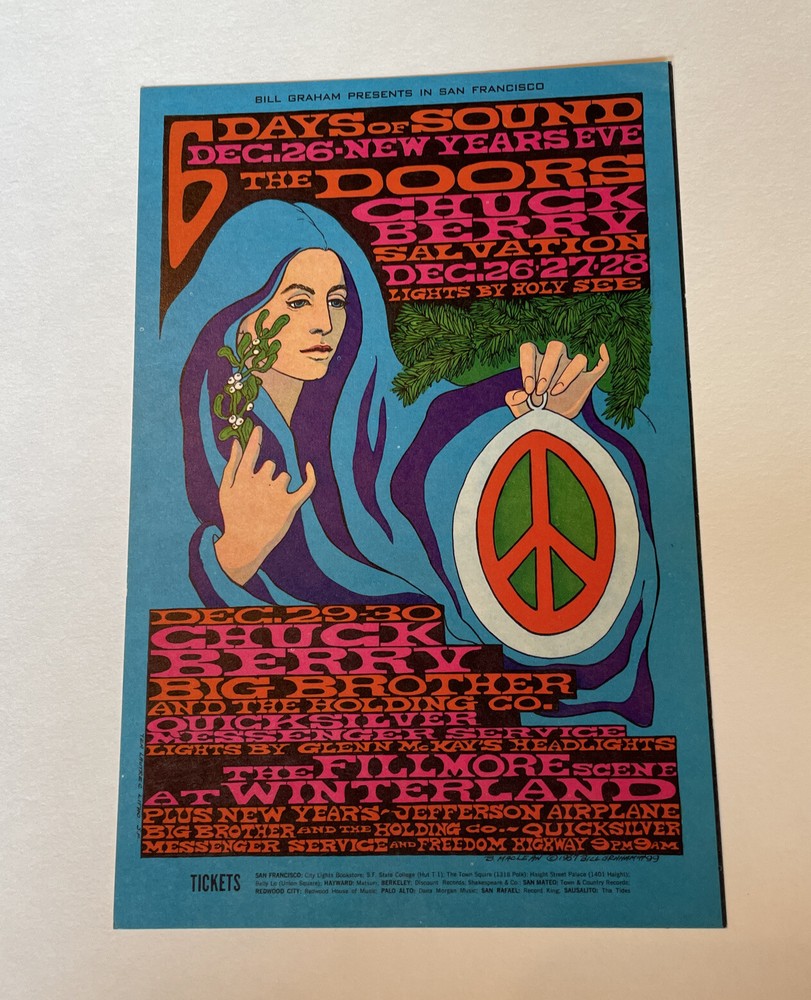 BG #99 The Doors Chuck Berry  Postcard B. MacLean