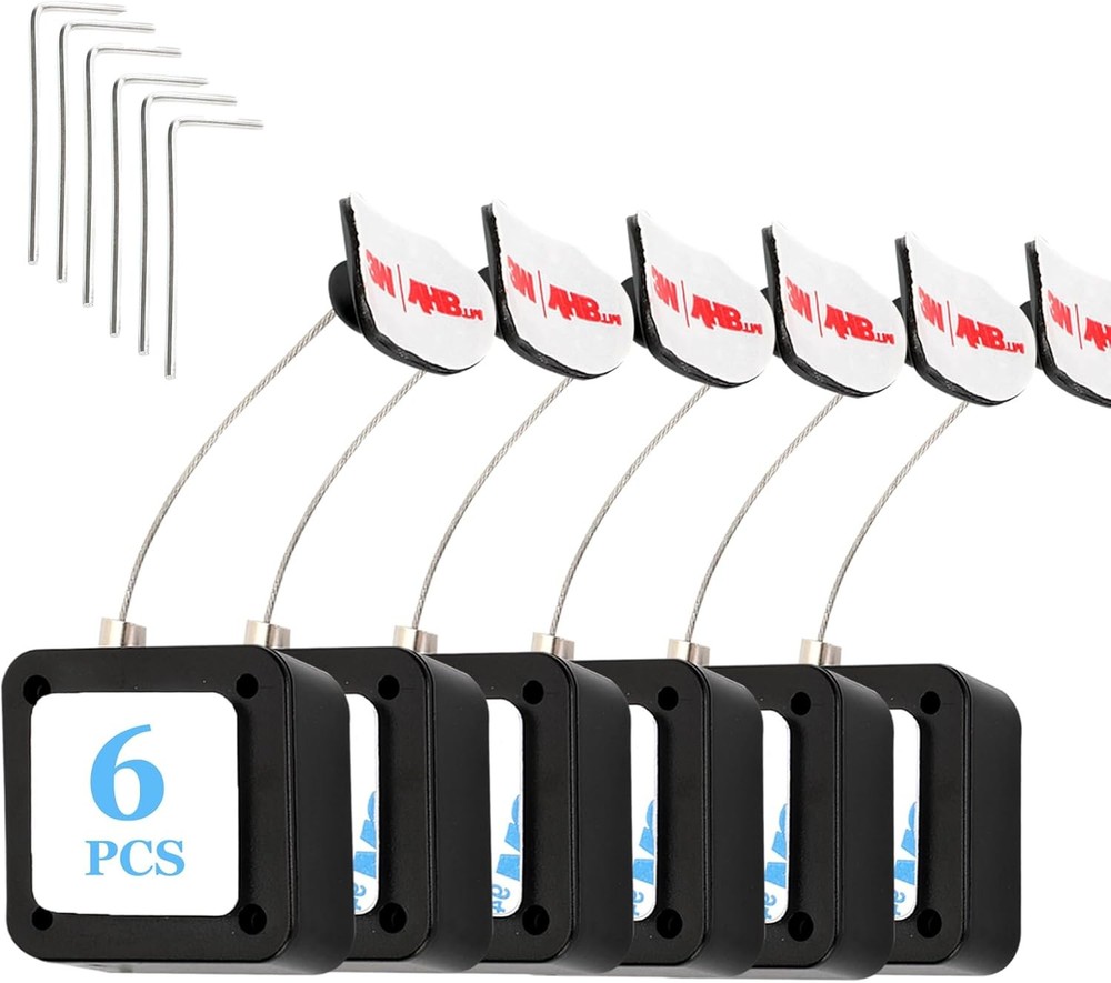 6.5 Ft Retractable Remote Control Safety Lock Tether, Leash...