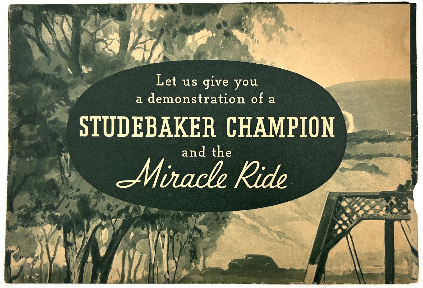 1936 STUDEBAKER Champion and the Miracle Ride Sales Brochure Catalog