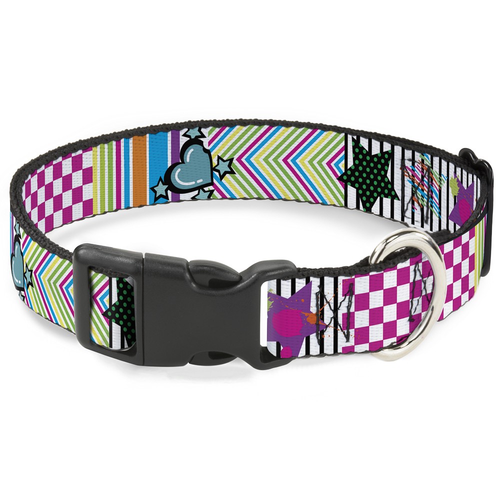 Plastic Clip Collar Icons & Patterns 2 Small 9.5-13"