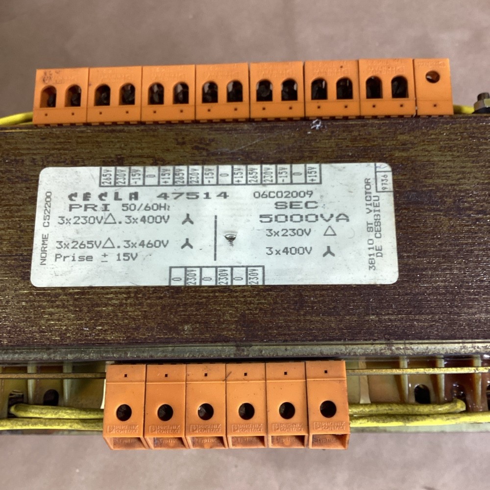 CECLA 5 kVA Transformer 47514 Used