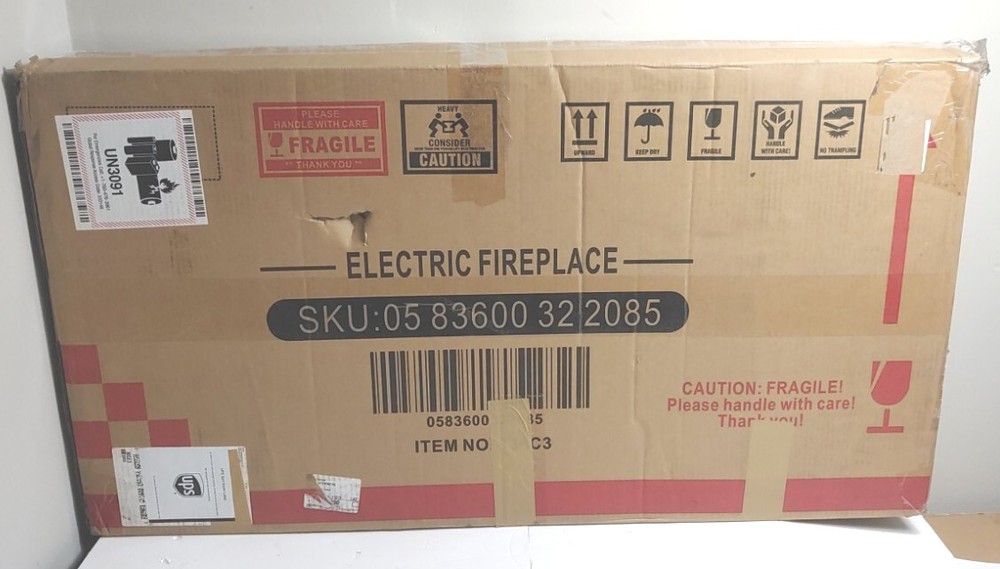 Electric Fireplace 36" Touchscreen with Remote Control