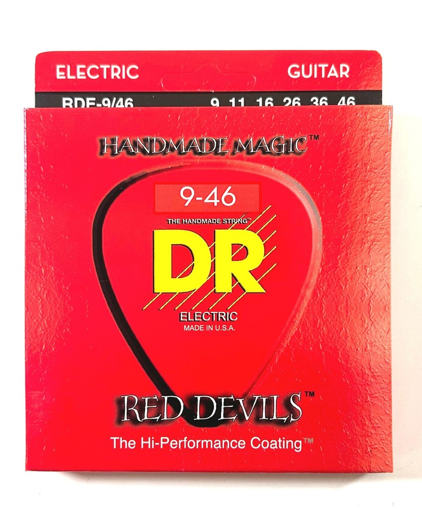 DR Guitar Strings Electric 3 Sets Red Devils K3 High Performance Coated 09-46