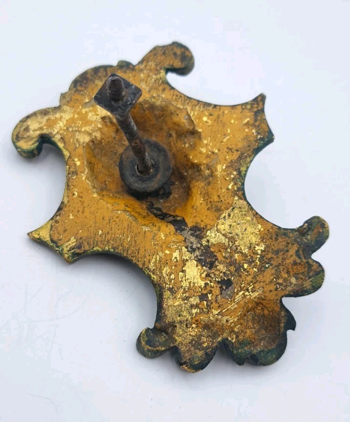 Antique / Vintage Brass Face Furniture Frame Decorative Accents Hardware Decor