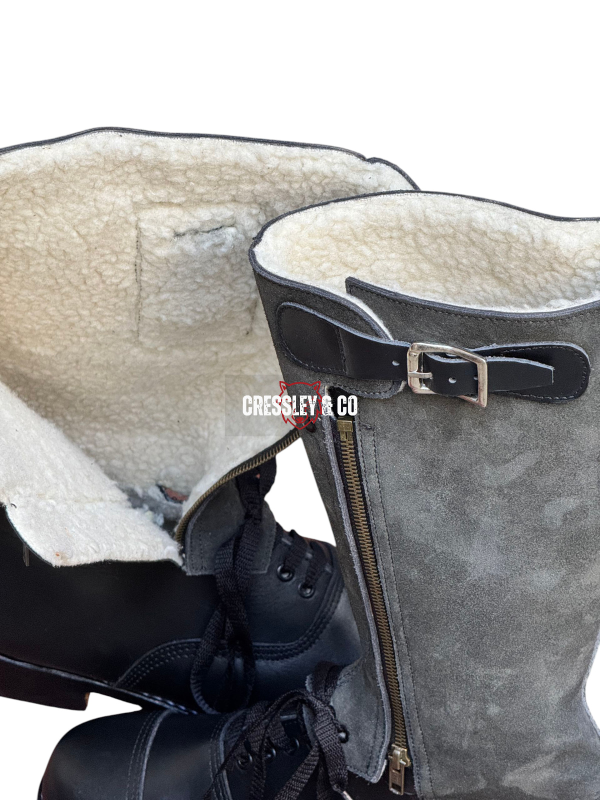 WW2 RAF 1943 Pattern Flying Boots – Reproduction by CressleyCo, Made To Size