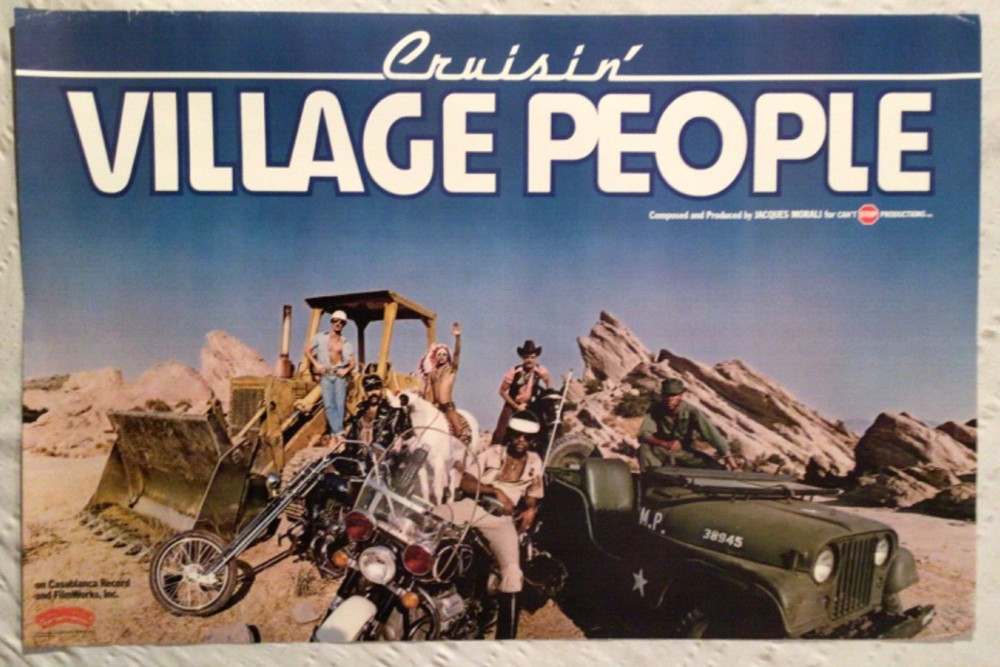 Village People 1978 Promo Poster Cruisin Disco Music Casablanca Records