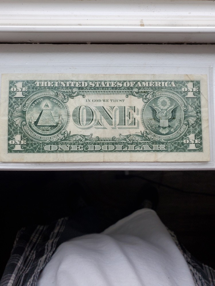 $1 1969D PLATE SHIFT ERROR" Federal Reserve Note!
