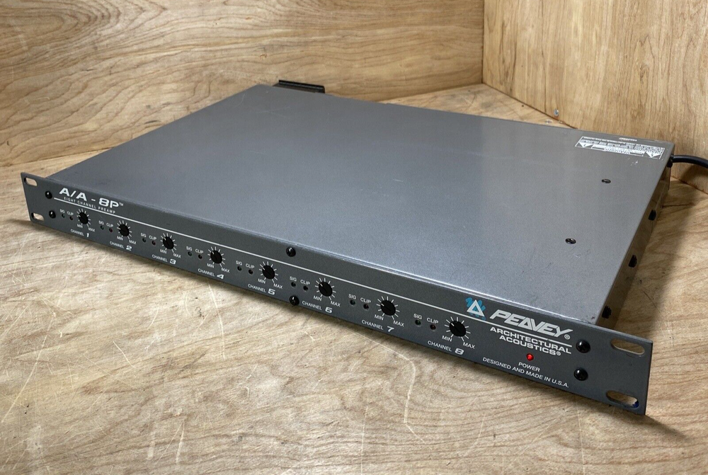 Peavey Architectural Acoustics, 8 Channel Pre Amplifier, Model: A/A-8P untested