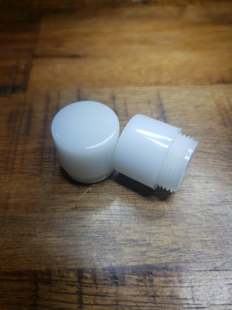 2 White DIALIGHT Dialco 135 Lens Covers. Vintage.