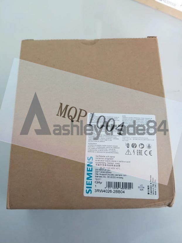 1PCS New Siemens Soft Starter 3RW4026-2BB04