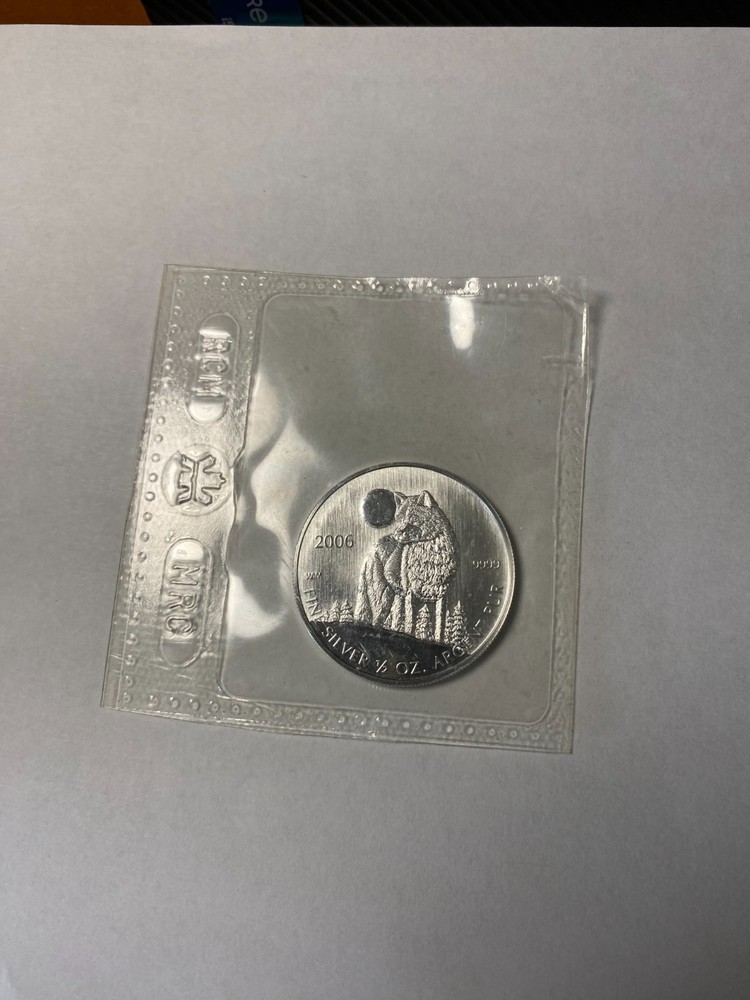 CANADA 1 dollar 2006 silver "WOLF"