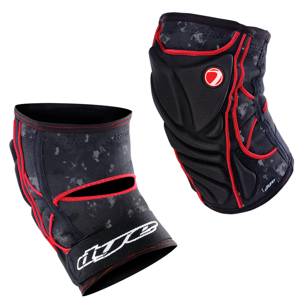 Dye Core Knee Pads Dyecam Black/Red Med