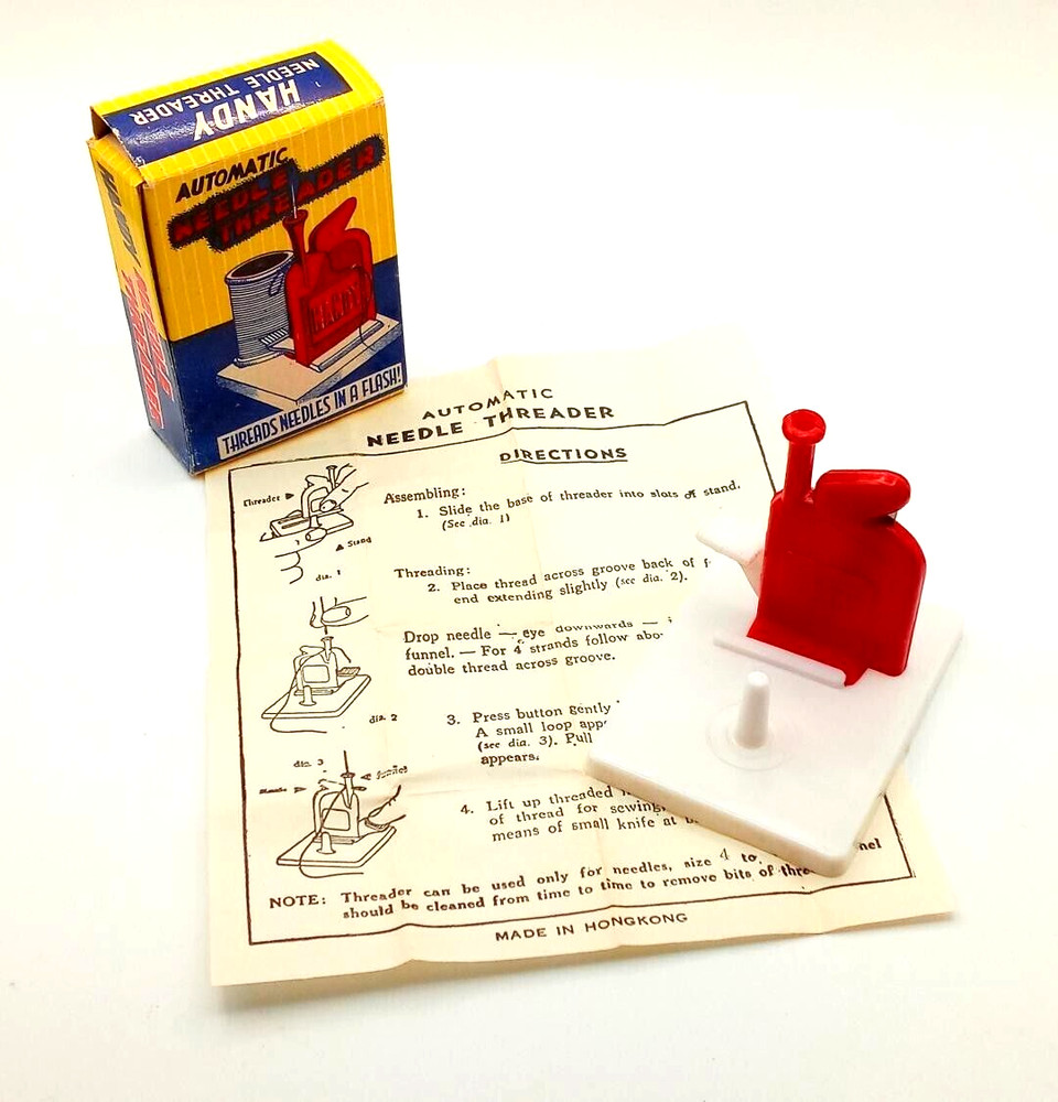 Vintage Handy Automatic Needle Threader w/ Original Box & Instructions