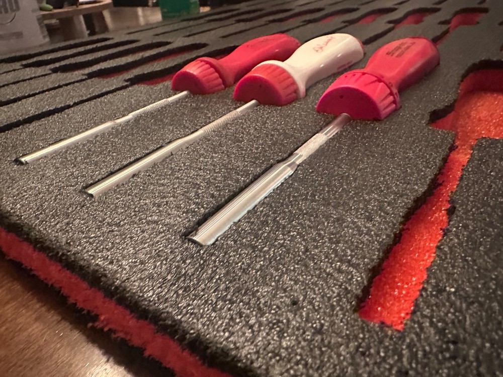 Snap-on SSDMR4B Ratcheting Screwdriver Foam Organizer | Custom Toolbox Insert