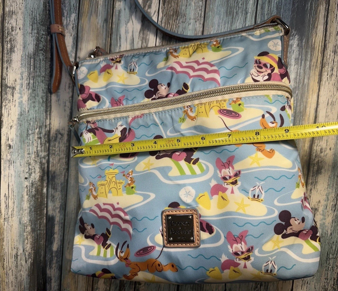 Disney x Dooney & Bourke Beach Nylon Letter Carrier Mickey PreOwned w/Tags