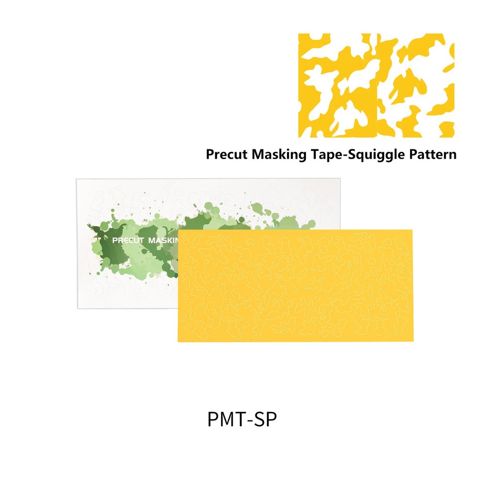Dspiae PMT-SP Precut Masking Tape - Squiggle Pattern'