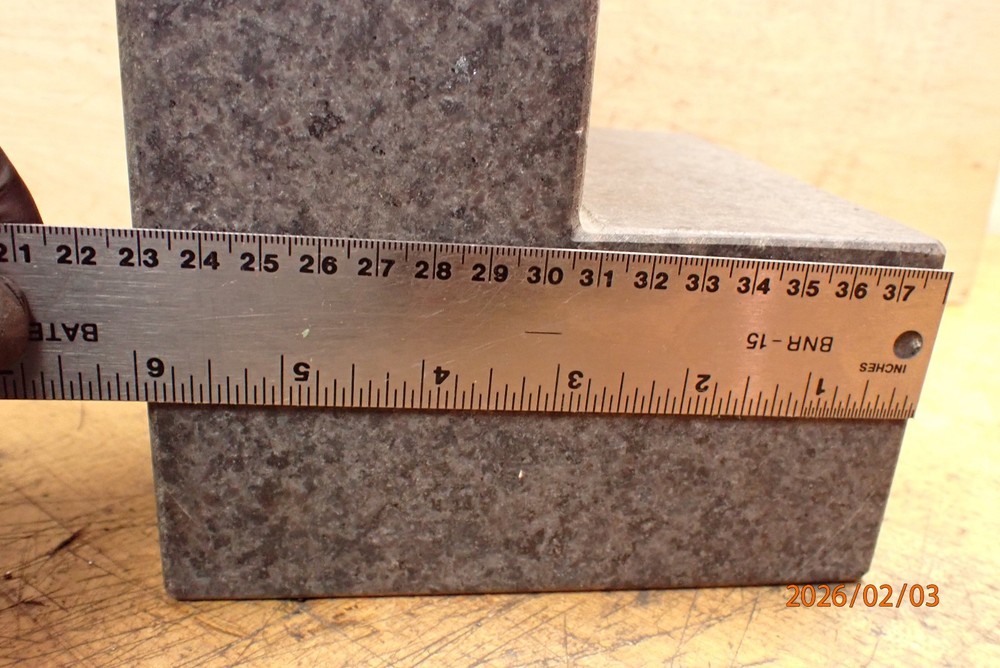 OLDER CHALLENGE GRANITE ANGLE BLOCK PLATE MACHINIST TOOL